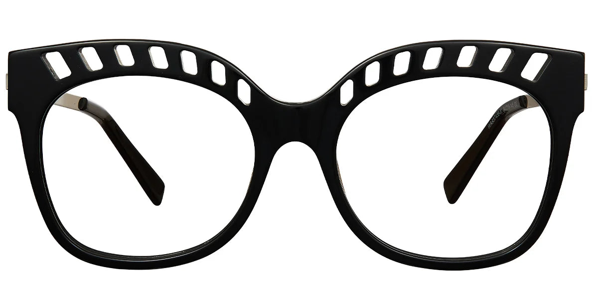 Armazón Cuadrado de Acetato Negro F5790-1