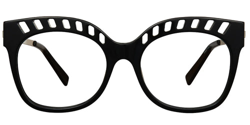 Armazón Cuadrado de Acetato Negro F5790-1
