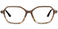 Armazón Geométrico de Acetato Patrón-Marrón F5222-5