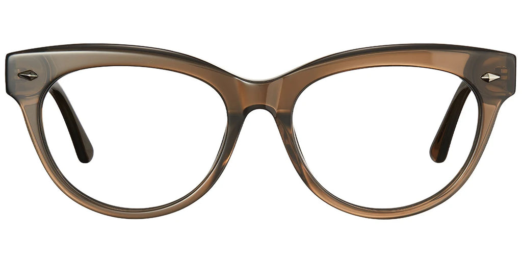 Armazón Ojo de Gato de Acetato Negro Mate F5198-5