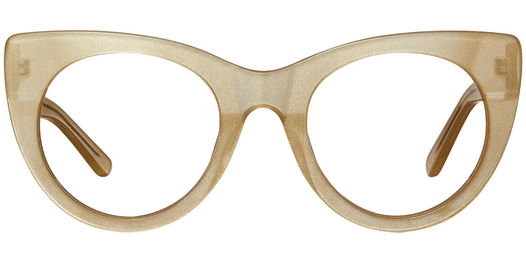 Armazón Ojo de Gato de Acetato Dorado F5769-3