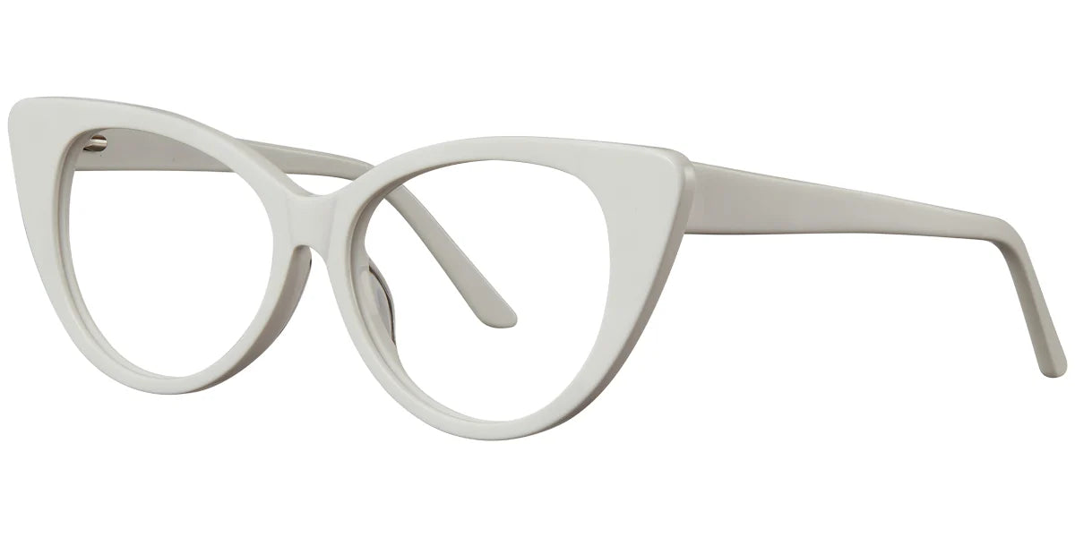 Armazón Ojo de Gato de Acetato Blanco F5794-3