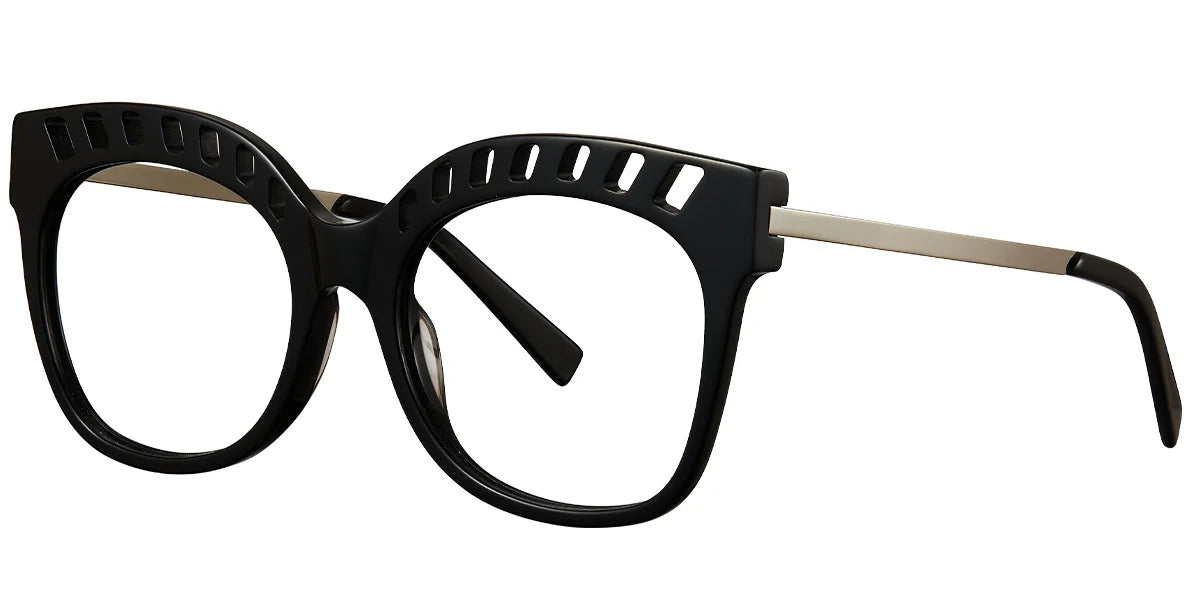 Armazón Cuadrado de Acetato Negro F5790-1