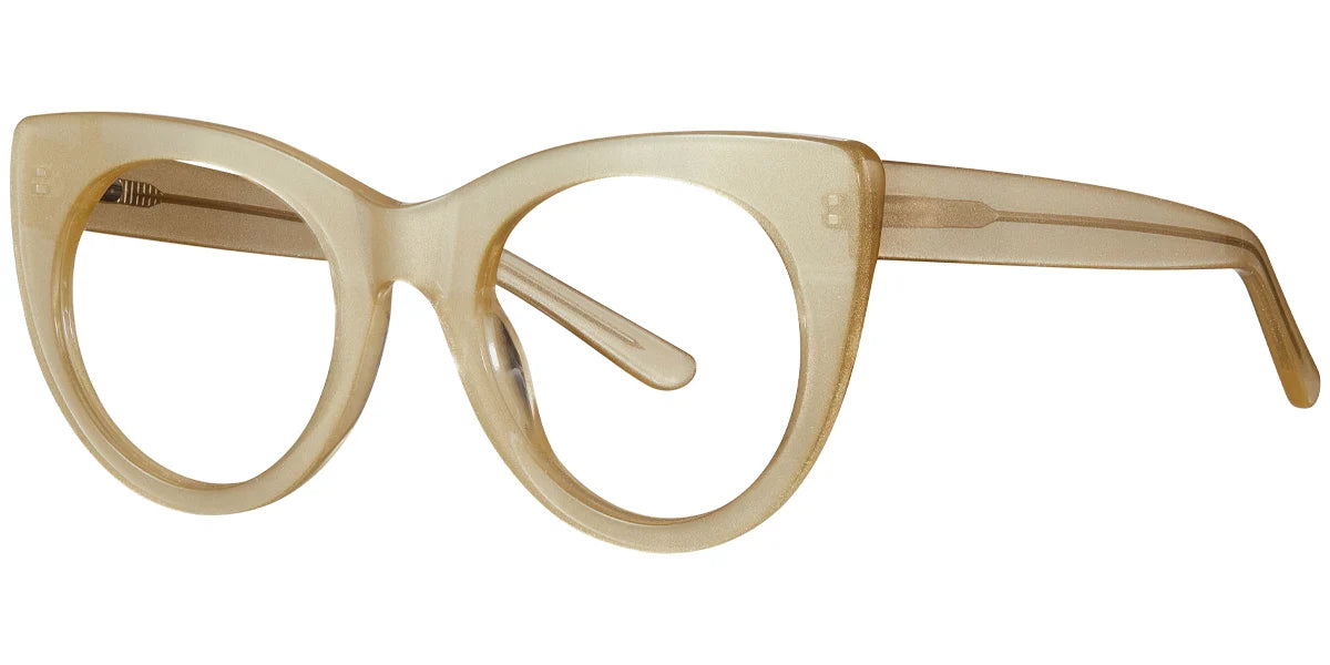 Armazón Ojo de Gato de Acetato Dorado F5769-3