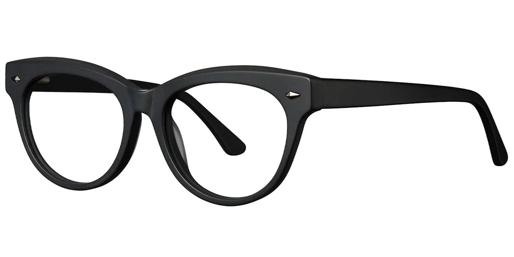 Armazón Ojo de Gato de Acetato Negro Mate F5198-5