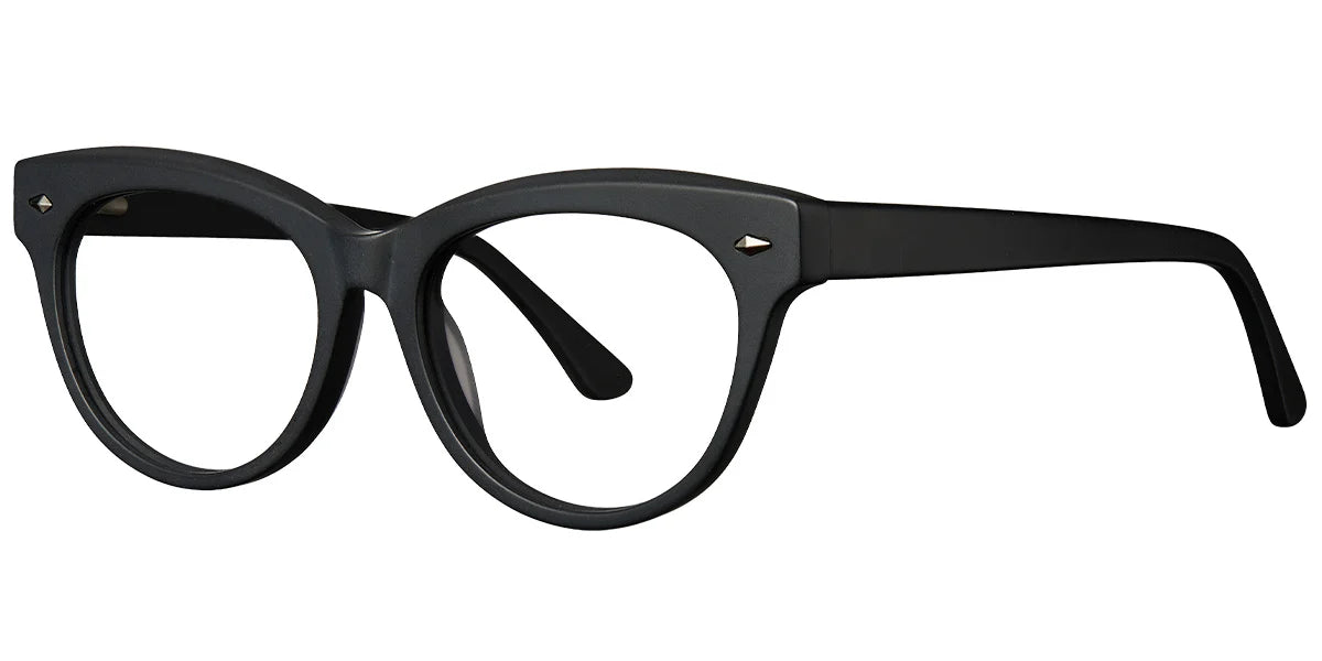 Armazón Ojo de Gato de Acetato Negro Mate F5198-5