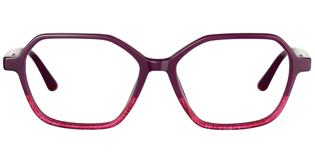 Armazón Geométrico de Acetato Patrón-Marrón F5222-5