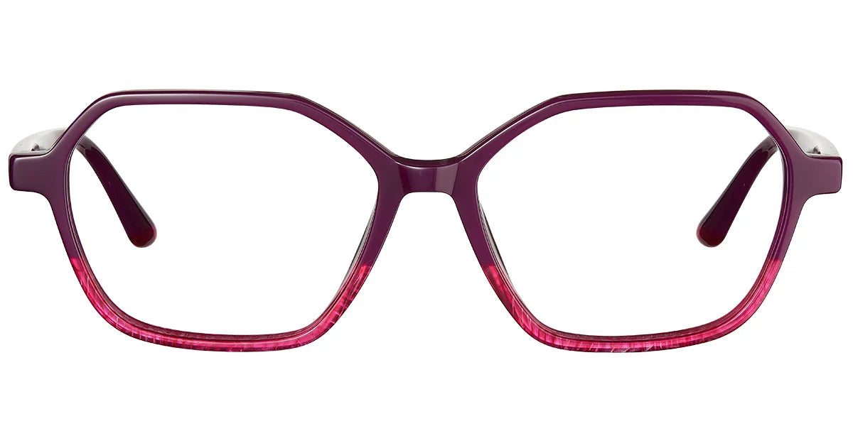 Armazón Geométrico de Acetato Patrón-Marrón F5222-5