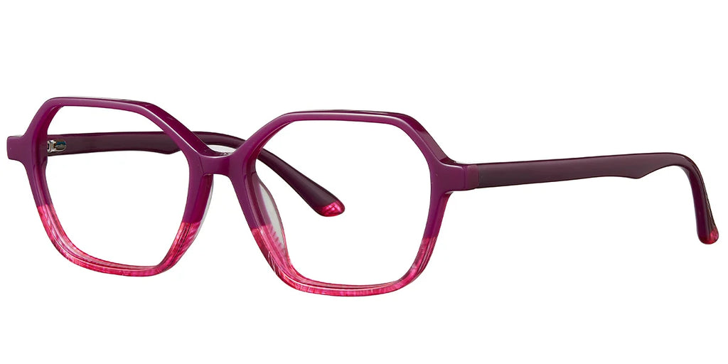 Armazón Geométrico de Acetato Patrón-Marrón F5222-5