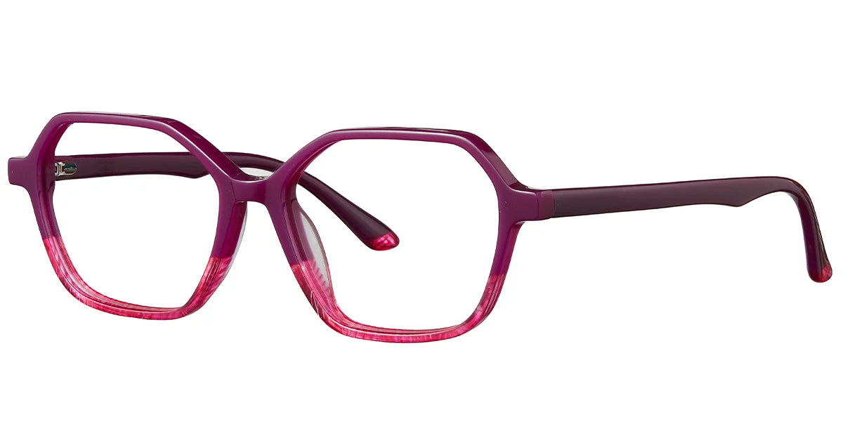 Armazón Geométrico de Acetato Patrón-Marrón F5222-5