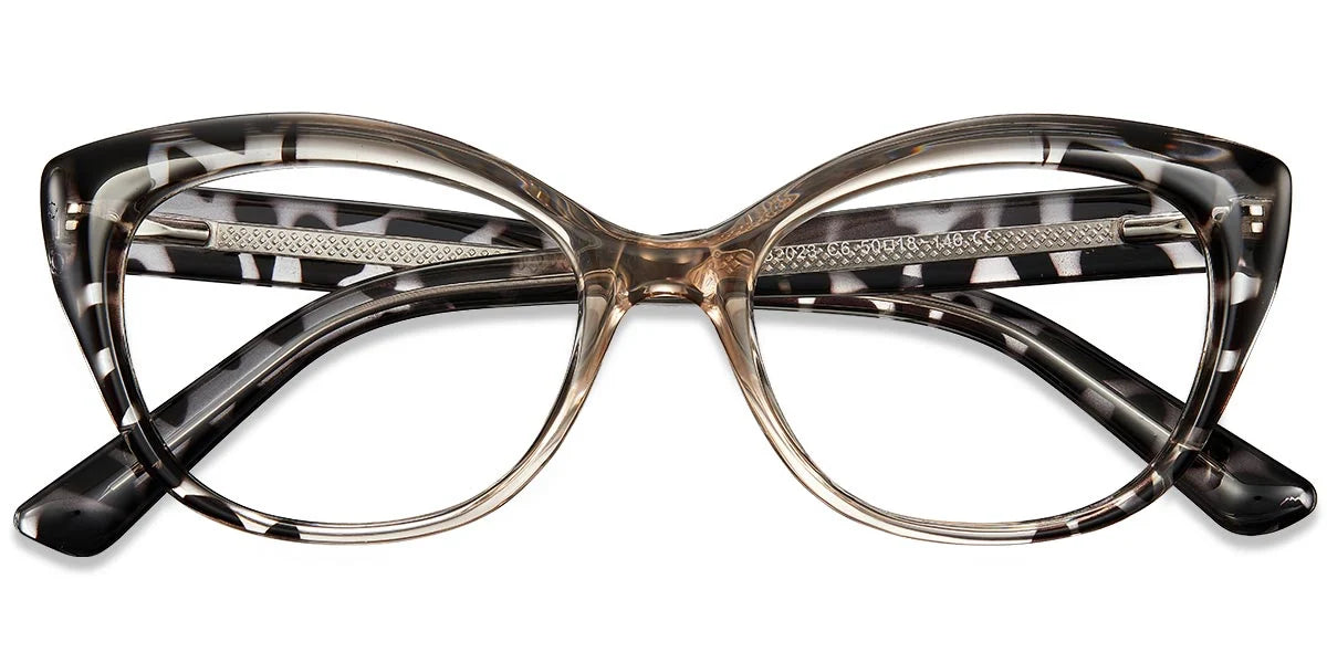 Cat Eye Frame F3907 - Armazón Ojo de Gato TR con Bisagra de Resorte
