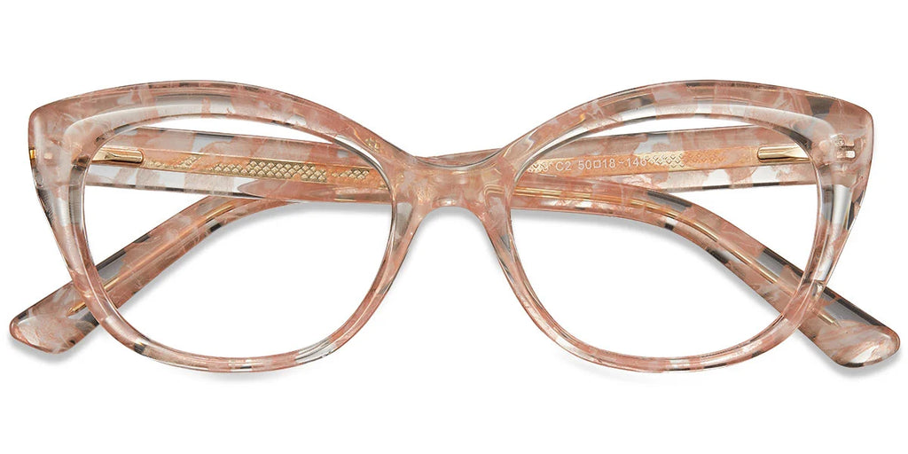 Cat Eye Frame F3907 - Armazón Ojo de Gato TR con Bisagra de Resorte