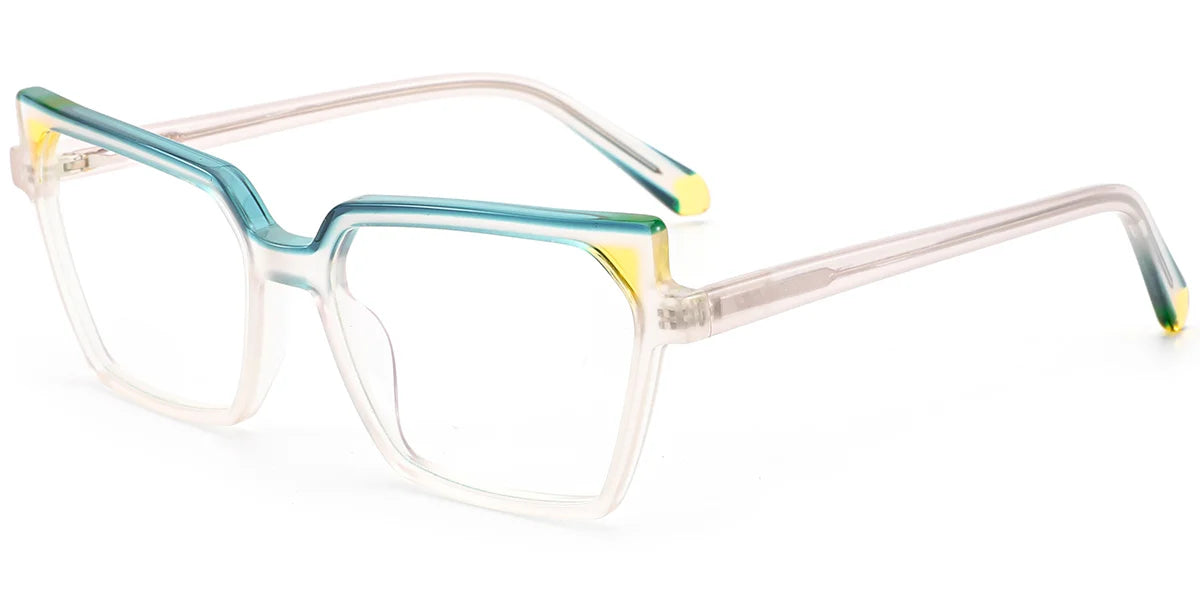 Armazón Cuadrado de Acetato F8489 – Bisagra Flexible