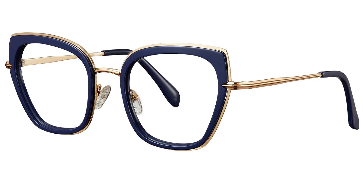 Armazón Cuadrado de Acetato Azul F5774-3