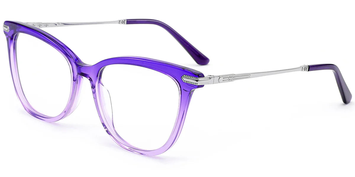 Armazón Cat Eye de Acetato y Titanio F8681 – Diseño Elegante