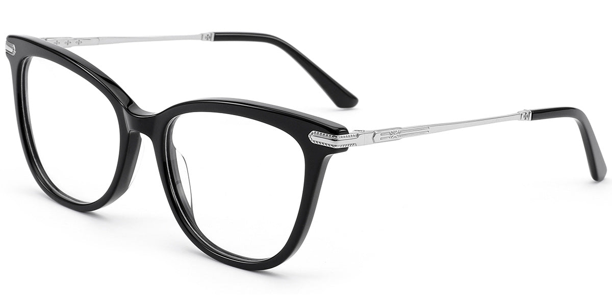 Armazón Cat Eye de Acetato y Titanio F8681 – Diseño Elegante