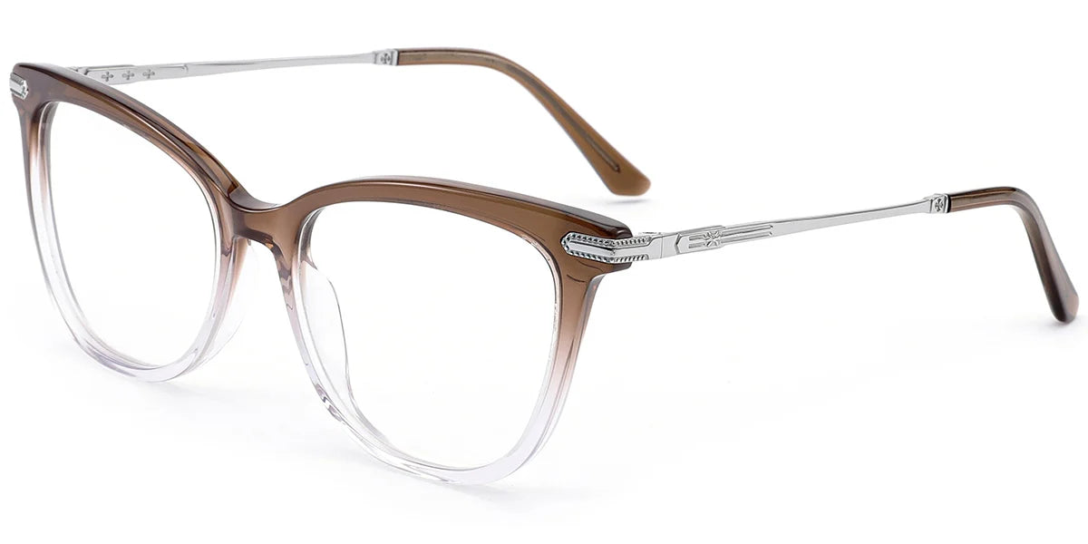 Armazón Cat Eye de Acetato y Titanio F8681 – Diseño Elegante