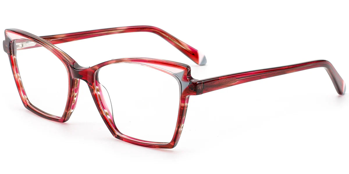 Armazón Rectangular de Acetato F8493 – Bisagra Flexible