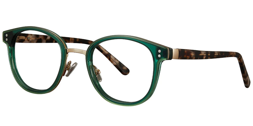 Armazón Cuadrado de Acetato Translucido Verde F5777-1