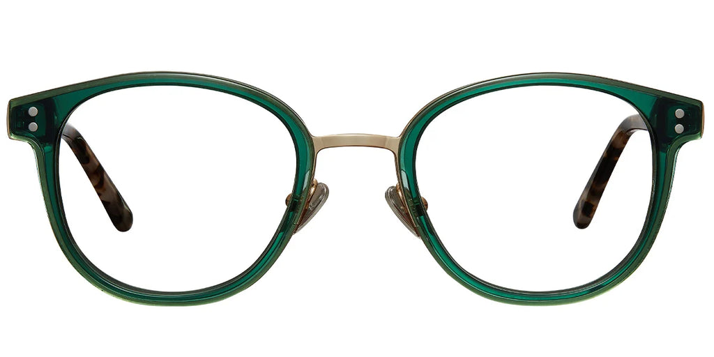 Armazón Cuadrado de Acetato Translucido Verde F5777-1