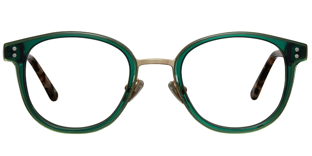 Armazón Cuadrado de Acetato Translucido Verde F5777-1